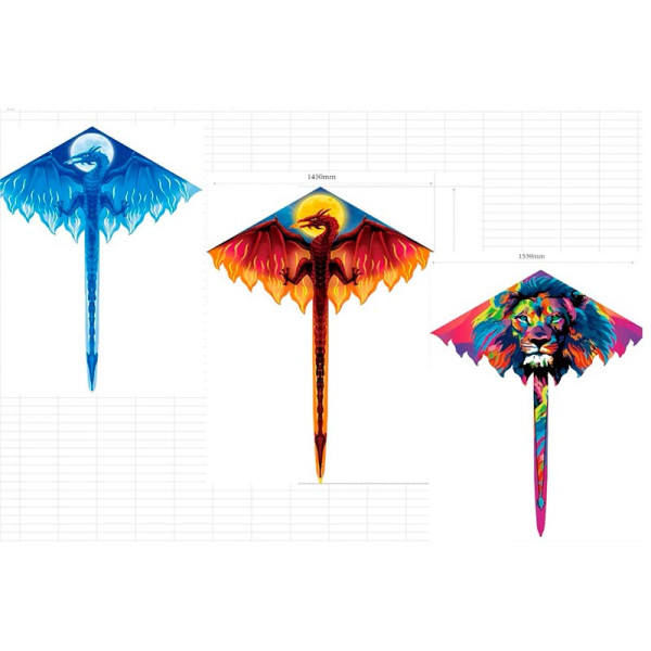 Повітряний змій 3 види VZ2474 Повітряний змій 3 види VZ2474