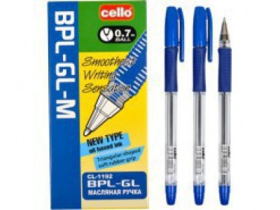 Ручка олійна "BPL" CELLO 07 мм синя BPL-GL-M-1192 Ручка олійна "BPL" CELLO 07 мм синя BPL-GL-M-1192