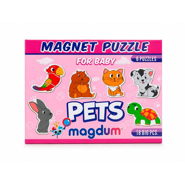 Пазл магніти для малюка Рets ML4031-34 EN
