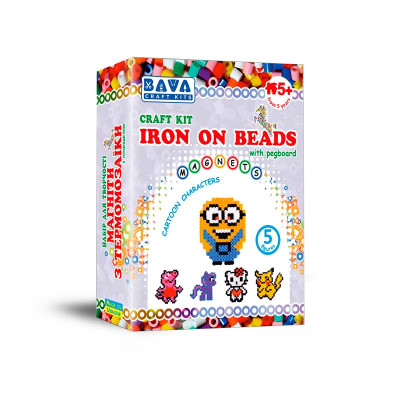 Набір для детячої творчості Умняшка "Магніти з термомозаїки "Мультики" ТМ-004