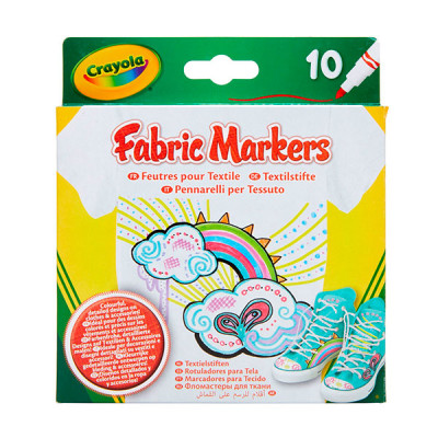 Фломастери для малювання на тканині 4+ 58-8633 Фломастери для малювання на тканині 4+ 58-8633