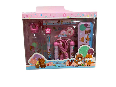 Канцелярський набір Рожевий 8025Р