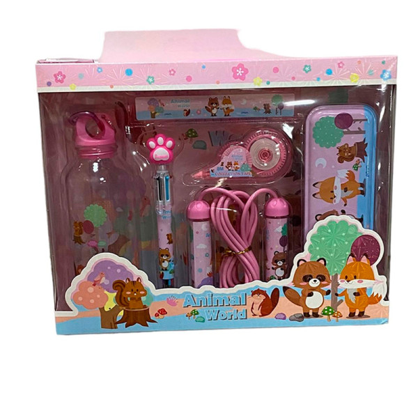 Канцелярський набір Рожевий 8025Р