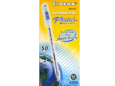 Ручка Beifa кулькова синя АА110В Ручка Beifa кулькова синя АА110В