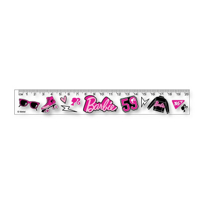 Лінійка YES Barbie пластикова 20 см 370618