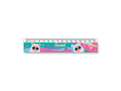 Лінійка YES Sweet space пластикова 15 см 370593