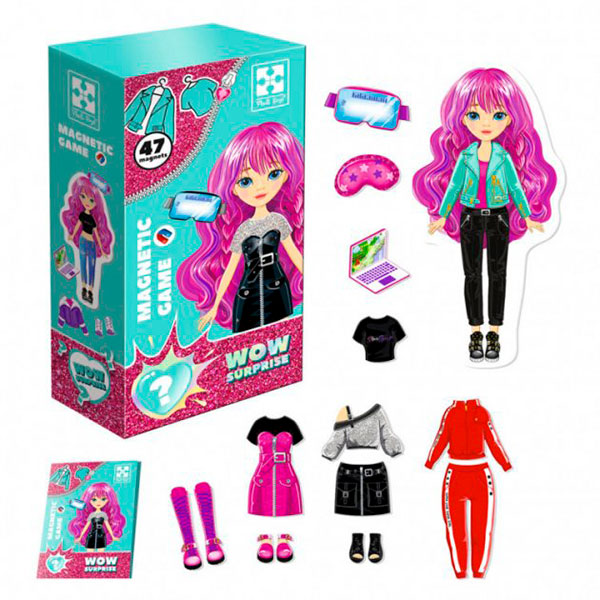 Магнітна одягалка Vladi Toys WOW Surprise "Gamer" з картону VT3210-14 Магнітна одягалка Vladi Toys WOW Surprise "Gamer" з картону VT3210-14