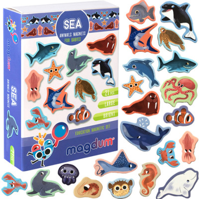 Магнітний набір "Морські тварини" на англ.мові ML4031-07 EN