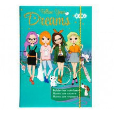 Папка для зошитів "DREAMS" (картонна на гумках) ZB17.14964