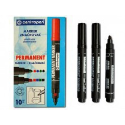 Маркер товстий CENTROPEN чорний 8566Ч