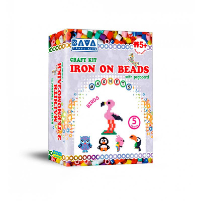 Набір для детячої творчості Умняшка "Магніти з термомозаїки "Птахи" ТМ-005 Набір для детячої творчості Умняшка "Магніти з термомозаїки "Птахи" ТМ-005