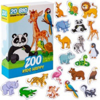 Набір магнітів "Щасливі діти Зоопарк" на англ.мові ML4031-01 EN