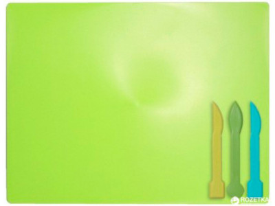 Дощечка для плстиліну 3 стеки салатова ZB.6910-15