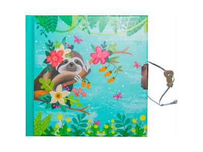 Блокнот дитячий на замочку 135x135mm 70g 56 л Лінивець 481849-U