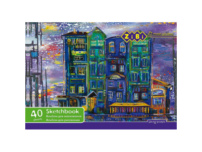 Альбом для малювання А4 40 аркушів 120 г/м2 на пружині KIDS Line ZB.1442