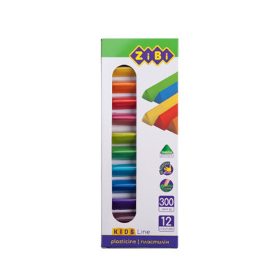 Пластилін 12 кольорів 300 гр KIDS Line ZB.6227