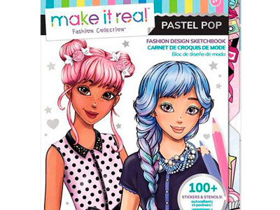 Make it Real: Блокнот з трафаретами для створення модних коллекцій «Модна в 3205