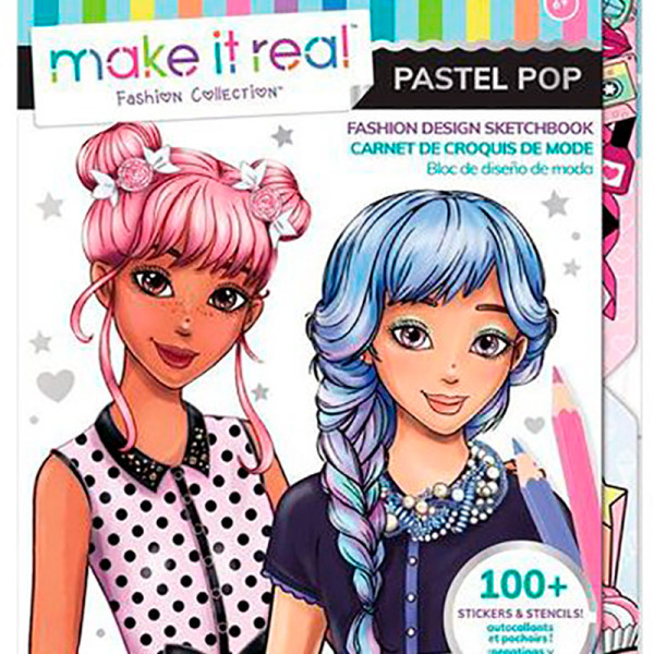 Make it Real: Блокнот з трафаретами для створення модних коллекцій «Модна в 3205