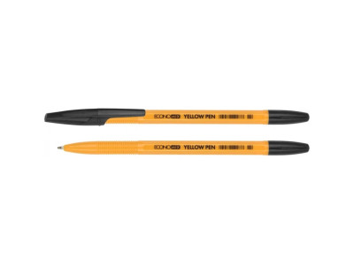 Ручка Economix Yellow pen кулькова чорна 101877