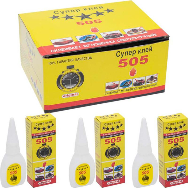 Клей Super 505 "Секунда" 20 грам 86556 Клей Super 505 "Секунда" 20 грам 86556