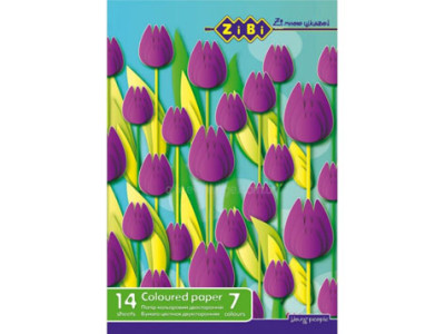 Папір кольоровий двосторонній A4 (7 кольорів) ZB.1909