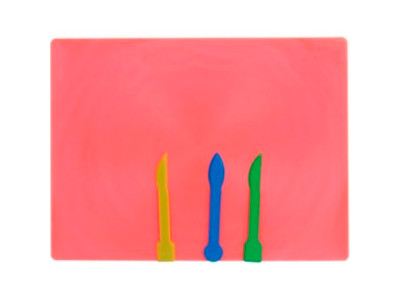 Дощечка для плстиліну 3 стеки коралова ZB.6910-27