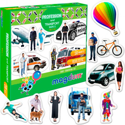 Набір магнітів "Професії та транспорт" ML4031-31 EN