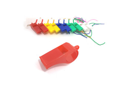 Свисток гучний зі шнурочком 5 кольорів у кульку