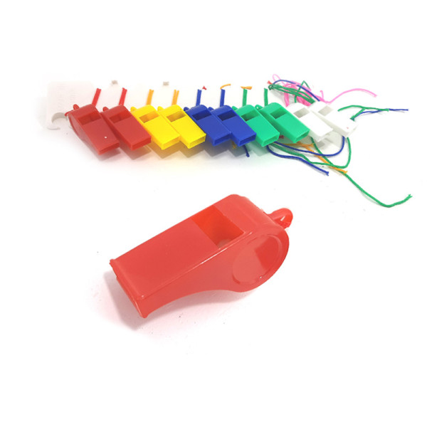 Свисток гучний зі шнурочком 5 кольорів у кульку