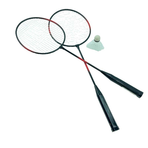 Бадмінтон 2 ракетки та воланчик в чохлі BD2103_Black-Red Бадмінтон 2 ракетки та воланчик в чохлі BD2103_Black-Red