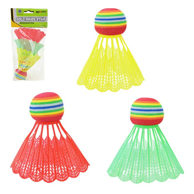 Набір воланчиків 3 штуки червоний жовтий і зелений для бадмінтону BD20596 Набір воланчиків 3 штуки червоний жовтий і зелений для бадмінтону BD20596