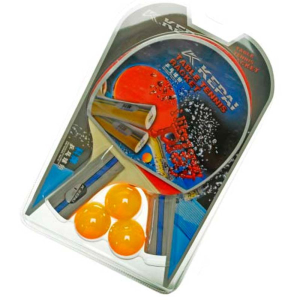 Ракетки для настільного тенісу KEPAI з м'ячиками KP-1100 Ракетки для настільного тенісу KEPAI з м'ячиками KP-1100