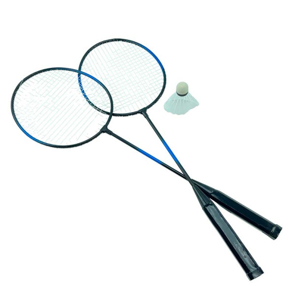 Бадмінтон 2 ракетки та воланчик в чохлі BD2103_Black-Blue Бадмінтон 2 ракетки та воланчик в чохлі BD2103_Black-Blue
