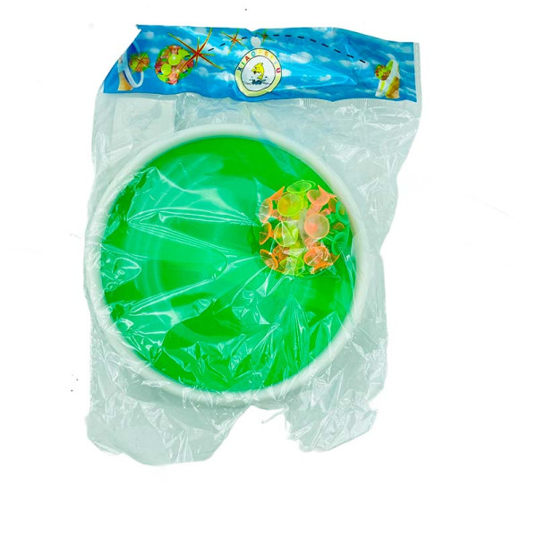 Гра з липучкою 2 тарілки і м'ячик CL2478_Green