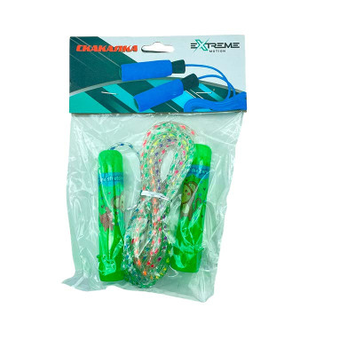 Скакалка 56*15 см колеса PU зі світлом R41436_Green Скакалка 56*15 см колеса PU зі світлом R41436_Green