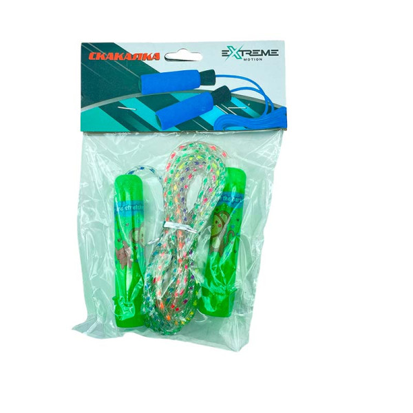 Скакалка 56*15 см колеса PU зі світлом R41436_Green