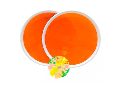 Гра з липучкою 2 тарілки і м'ячик CL2478_Orange