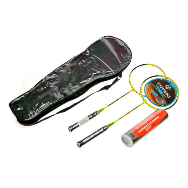 Ракетки для гри в бадмінтон з воланчиками KB-1616_Yellow