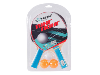 Теніс настільний Extreme Motion 2 ракетки 3 м'ячики TT24173