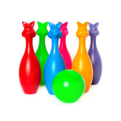 Набір для гри в боулінг "Кеглі Зайці" 023 Набір для гри в боулінг "Кеглі Зайці" 023