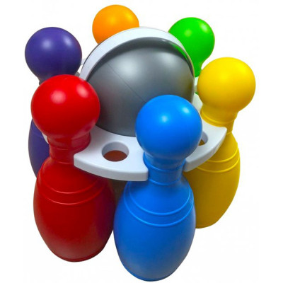 Набір дитячий "Кеглі Великі № 2" кольоровi Бамсик 0282