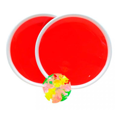 Гра з липучкою 2 тарілки і м'ячик CL2478_Red Гра з липучкою 2 тарілки і м'ячик CL2478_Red