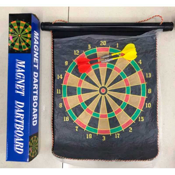 Дартс12'' магнітний тканинний з 6 дротиками в кор DM1201