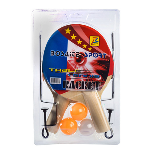 Теніс настільний 2 ракетки 3 м'ячики в слюді з сіткою 2026 Теніс настільний 2 ракетки 3 м'ячики в слюді з сіткою 2026