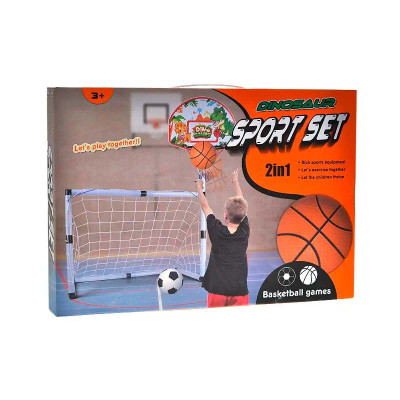 Футбольні ворота з баскетбольним кільцем 2 в 1 D821-11