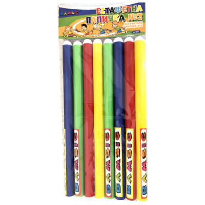 Естафетна паличка №1 тонка діаметр-2.0см довжина-25см 0356 Естафетна паличка №1 тонка діаметр-2.0см довжина-25см 0356