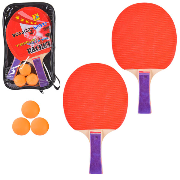 Теніс настільний2 ракетки 3 м'ячики в чохлі E33341