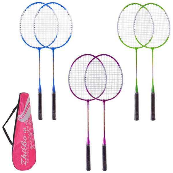 Бадмінтон 2 ракетки воланчик в сумці 3 кольори E39863 E39863 Бадмінтон 2 ракетки воланчик в сумці 3 кольори E39863 E39863