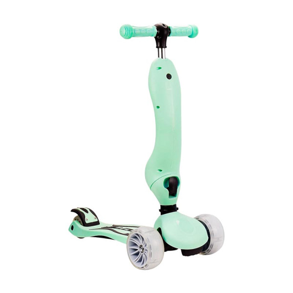 Самокат дитячий 3 колеса PU зі світлом CY20803_Green