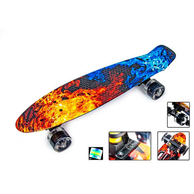 Пенні-борд 22 Fish Original Вогонь і Лід підсвітка коліс PFO08